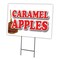 Signmission Caramel Apples Yard Sign & Stake outdoor plastic coroplast window, C-1216 Caramel Apples C-1216 Caramel Apples - alternate 1